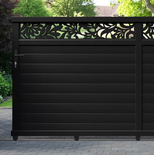 Heritage Aluminium Sliding Straight Top Driveway Gate