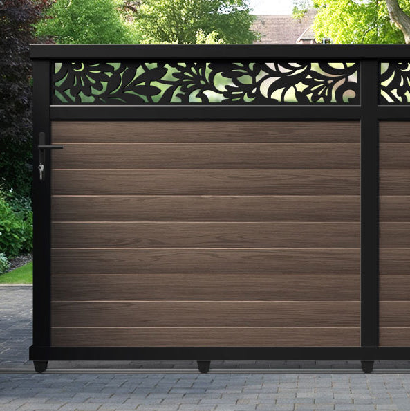 Heritage Aluminium Sliding Straight Top Driveway Gate