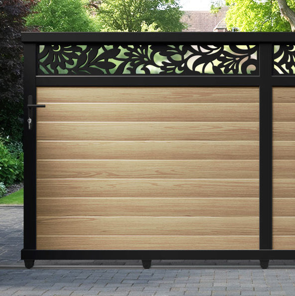 Heritage Aluminium Sliding Straight Top Driveway Gate