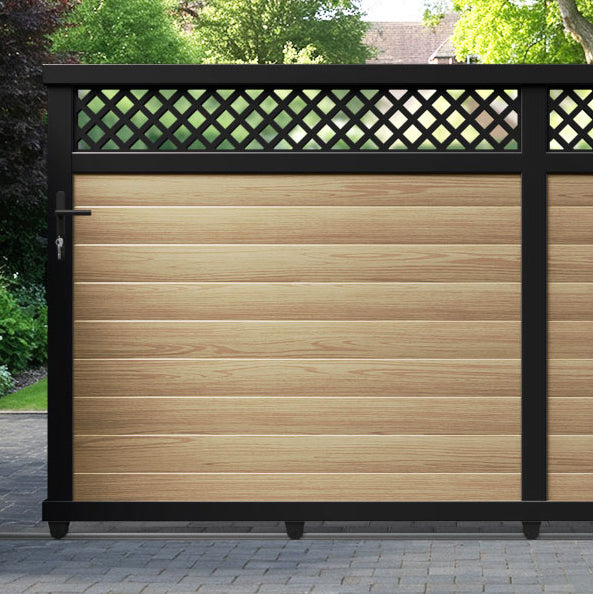 Hive Aluminium Sliding Straight Top Driveway Gate