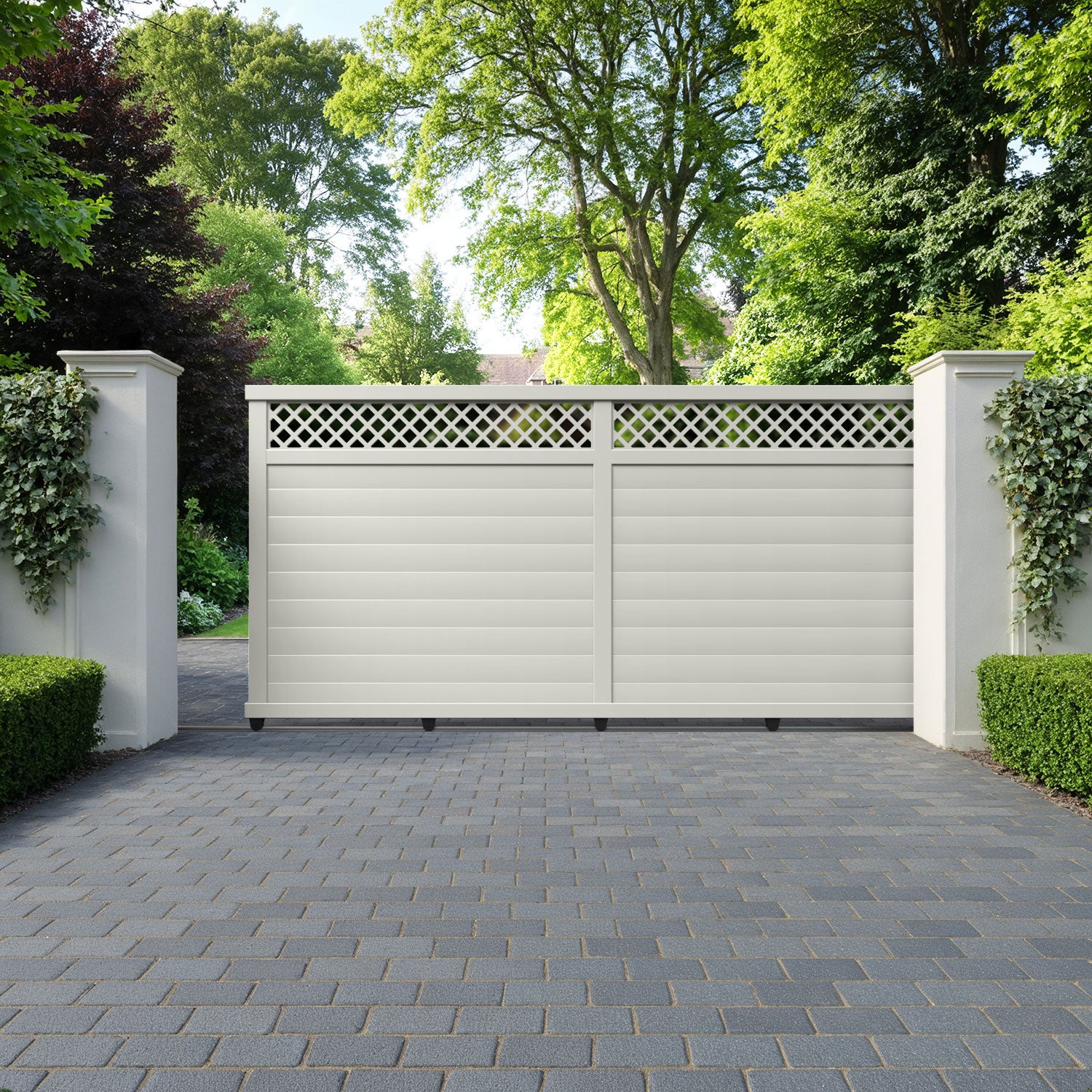 Hive Aluminium Sliding Straight Top Driveway Gate