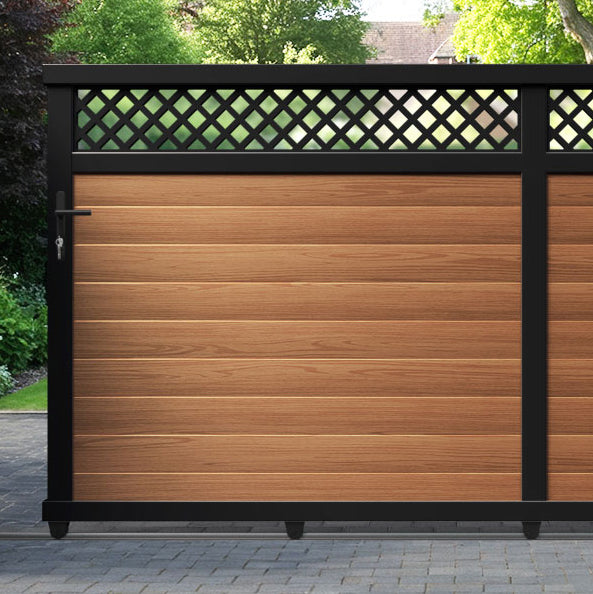 Hive Aluminium Sliding Straight Top Driveway Gate