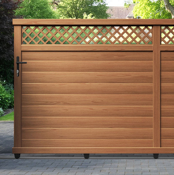 Hive Aluminium Sliding Straight Top Driveway Gate