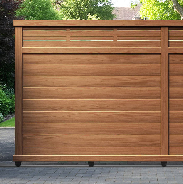 Linea Aluminium Sliding Straight Top Driveway Gate