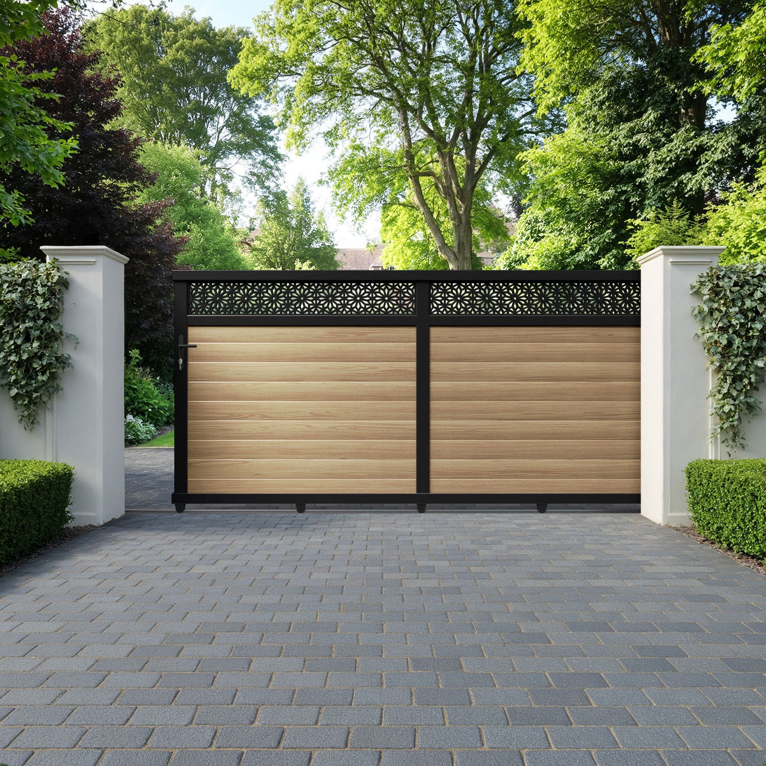 Narwa Aluminium Sliding Straight Top Driveway Gate