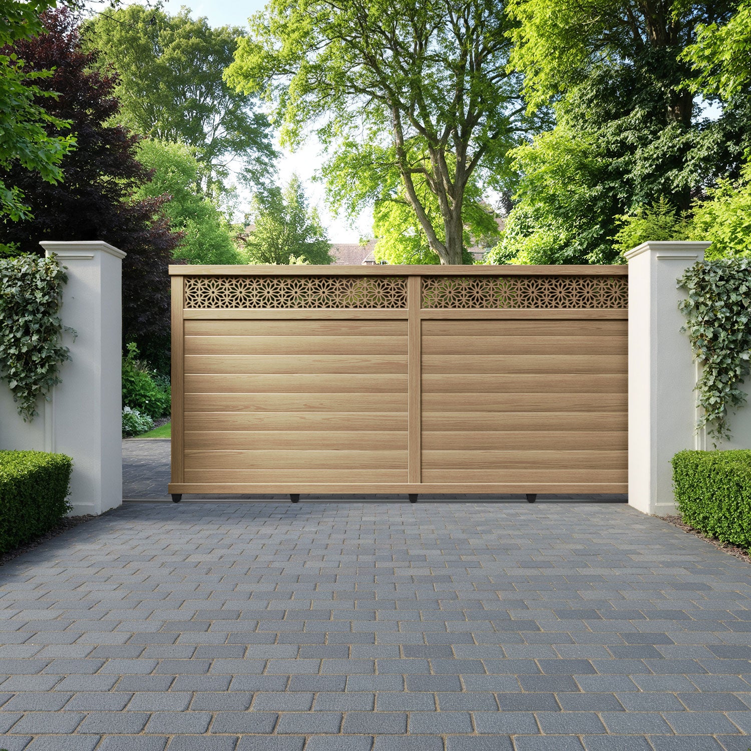 Narwa Aluminium Sliding Straight Top Driveway Gate
