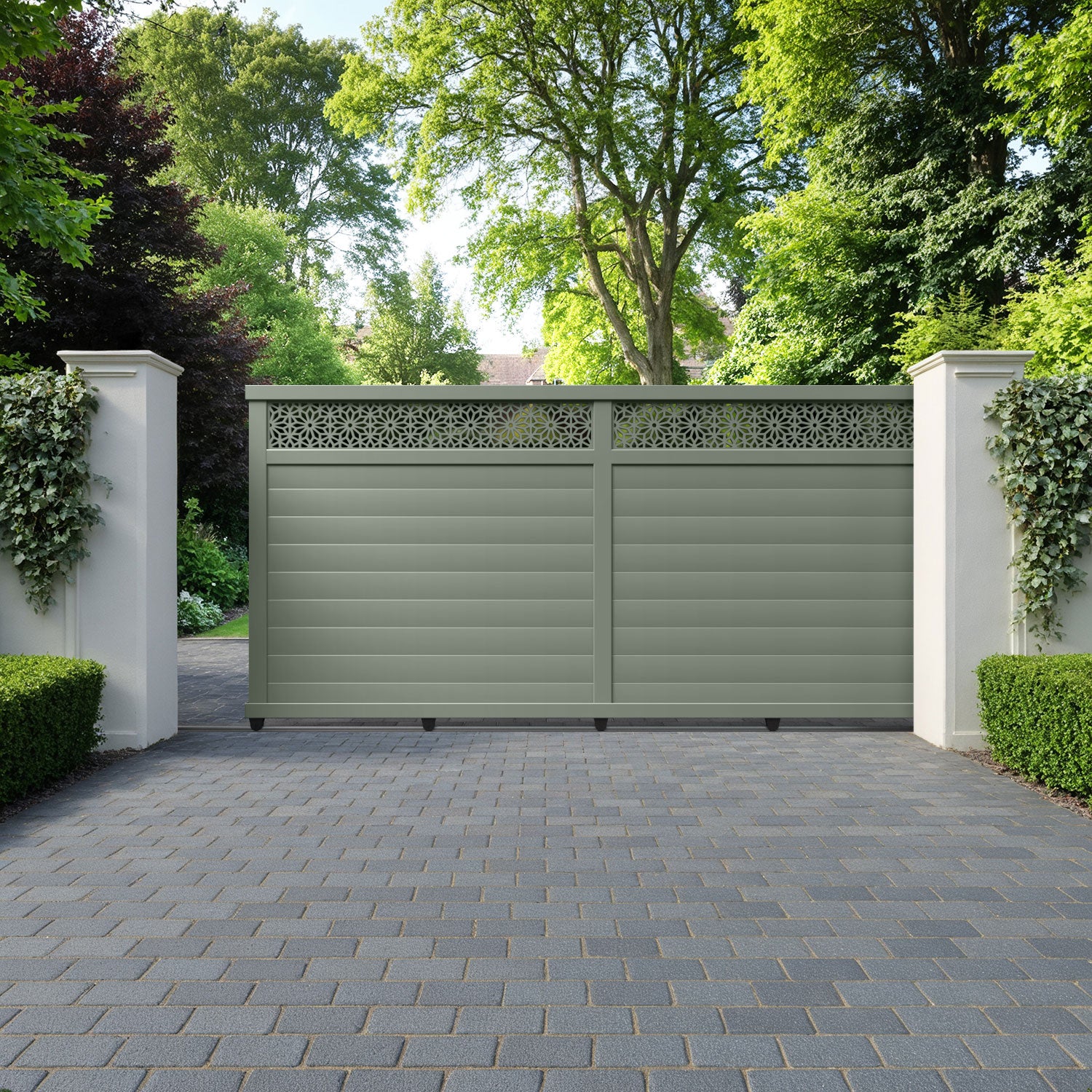 Narwa Aluminium Sliding Straight Top Driveway Gate