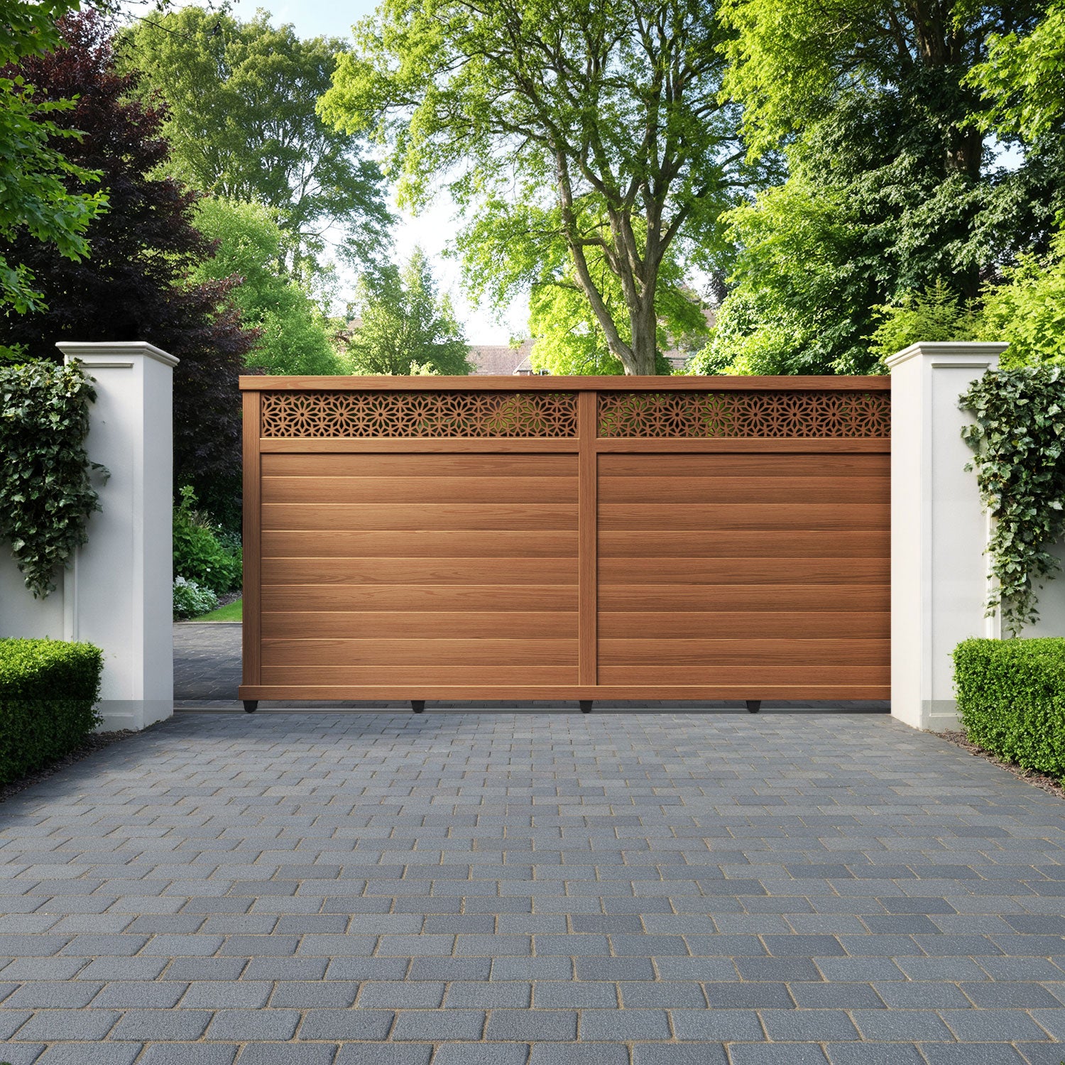Narwa Aluminium Sliding Straight Top Driveway Gate