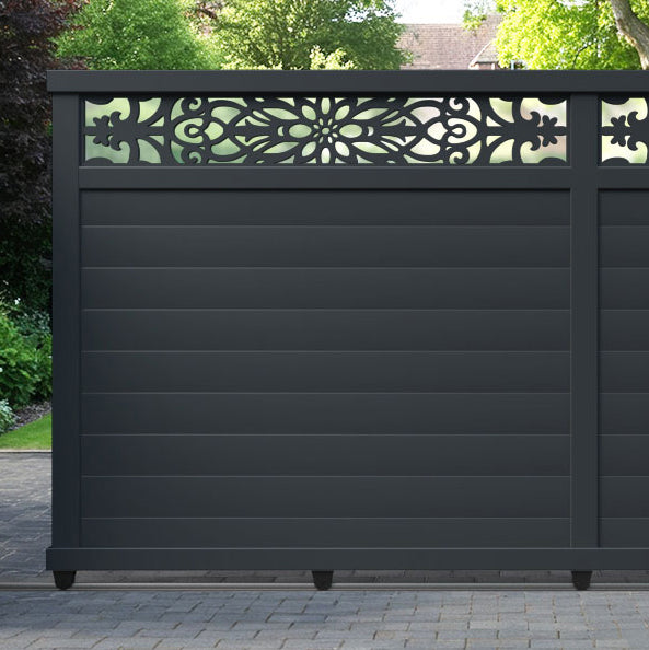 Windsor Aluminium Sliding Straight Top Driveway Gate