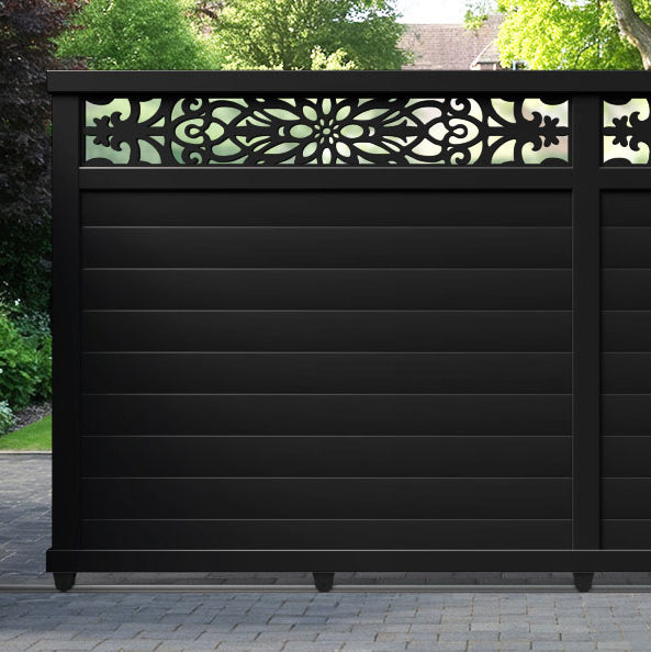 Windsor Aluminium Sliding Straight Top Driveway Gate