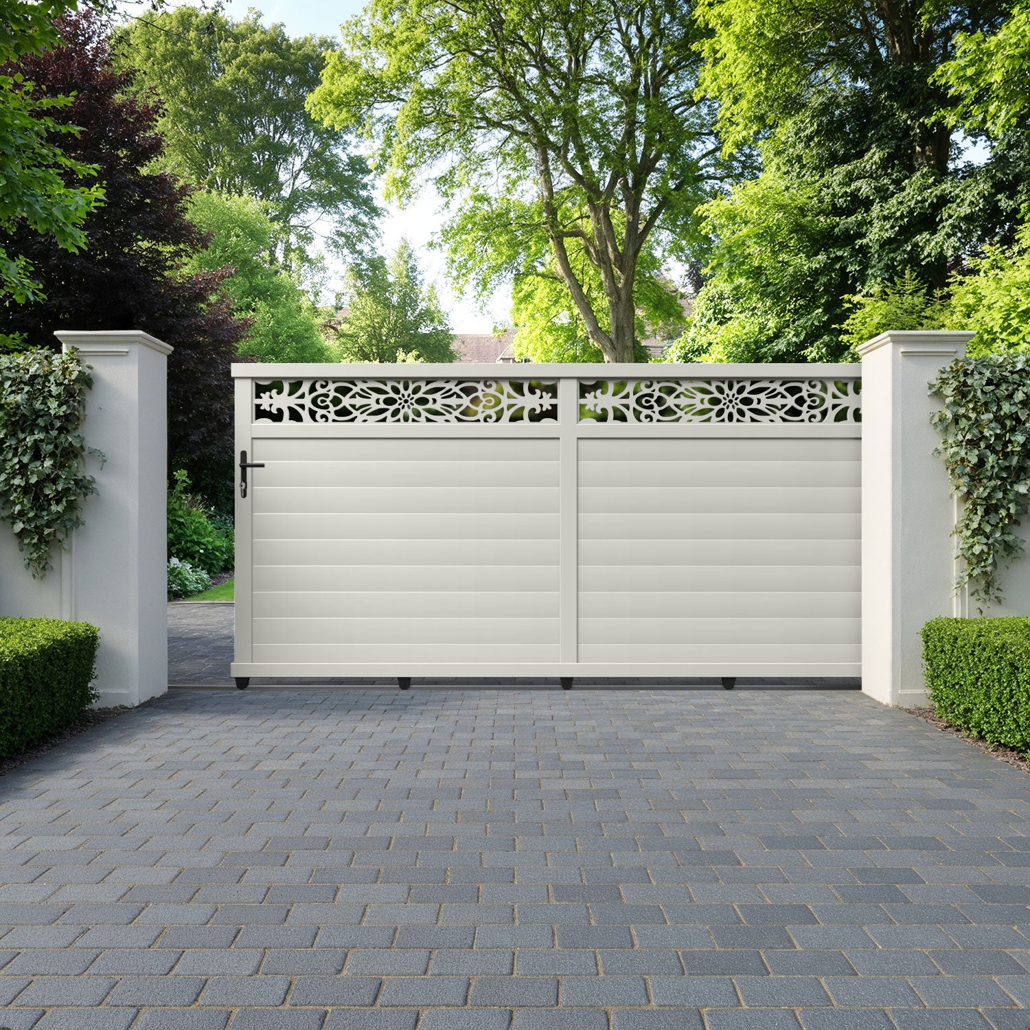 Windsor Aluminium Sliding Straight Top Driveway Gate