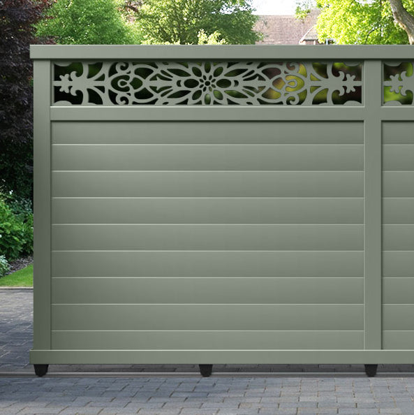 Windsor Aluminium Sliding Straight Top Driveway Gate