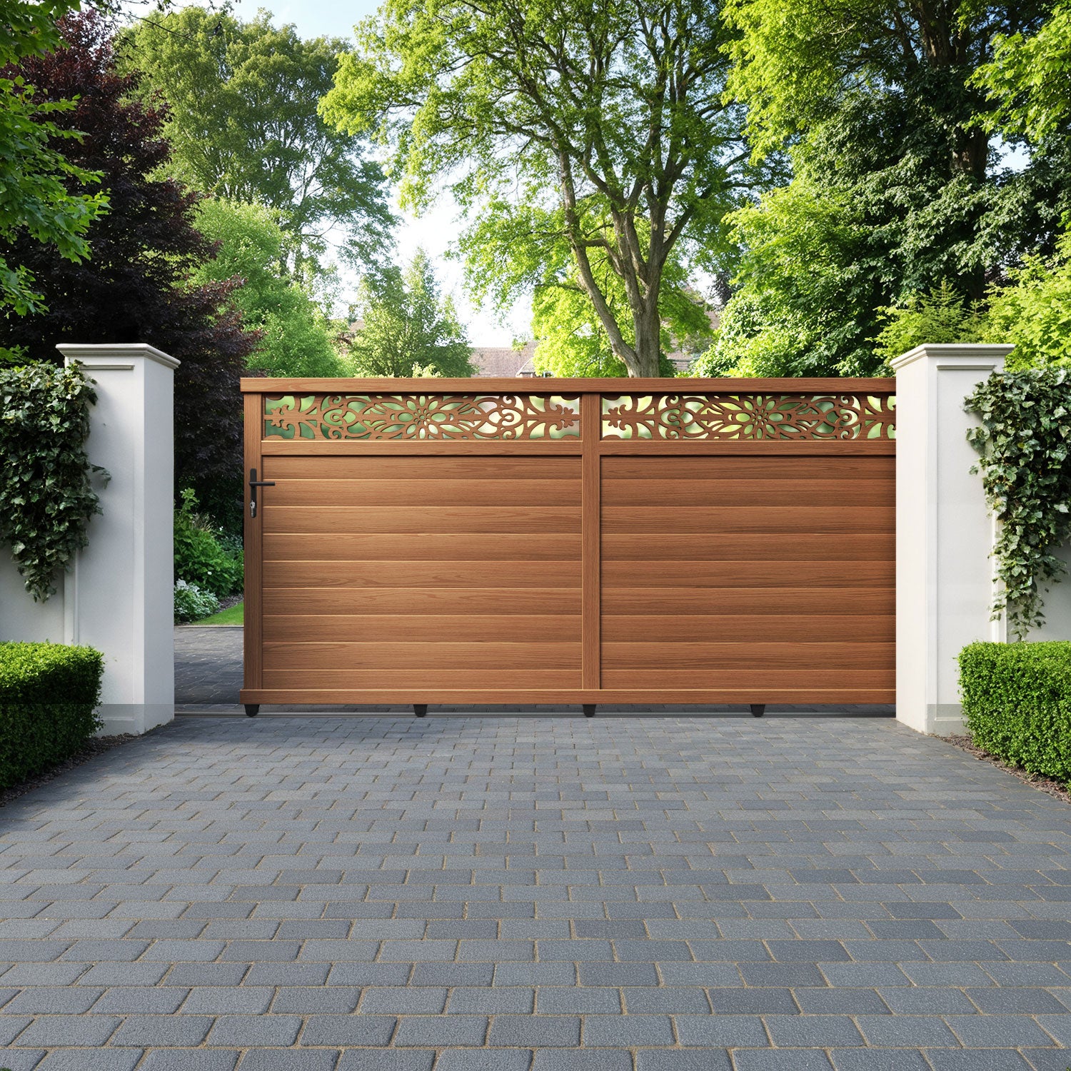 Windsor Aluminium Sliding Straight Top Driveway Gate