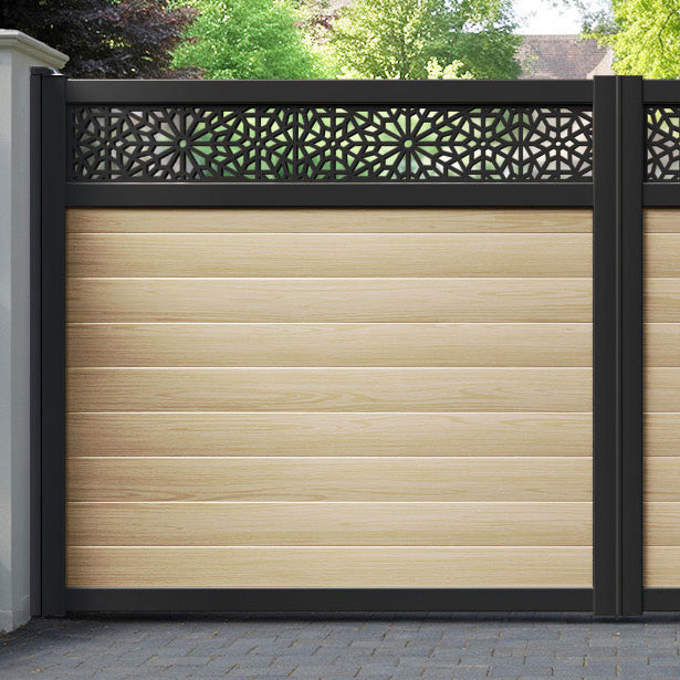 Alnara Aluminium Straight Top Driveway Gate