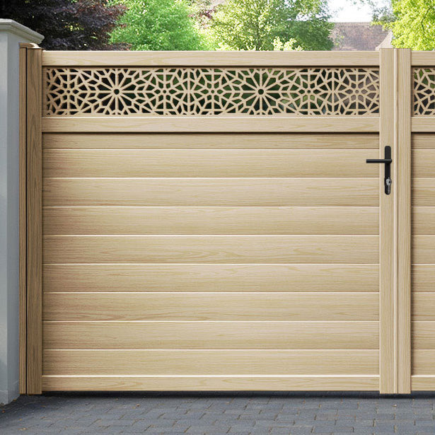 Alnara Aluminium Straight Top Driveway Gate