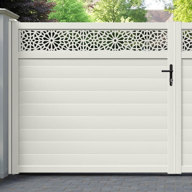 Alnara Aluminium Straight Top Driveway Gate