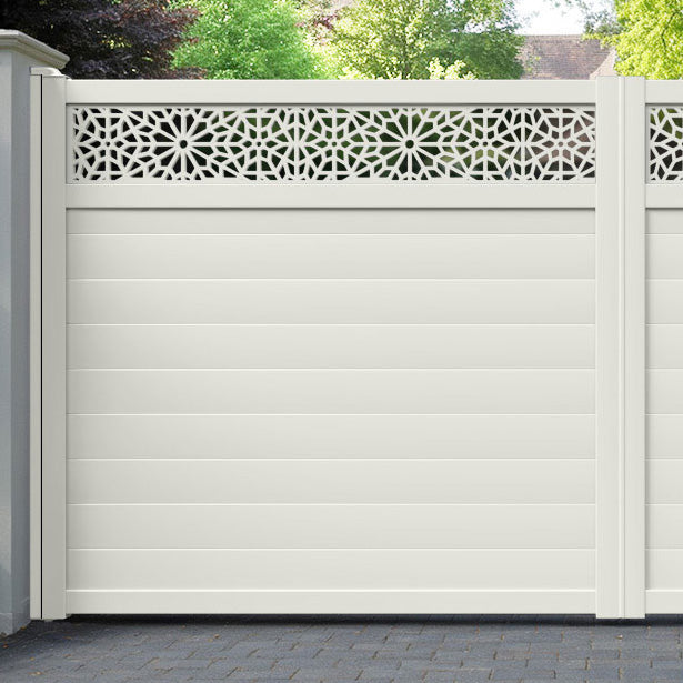 Alnara Aluminium Straight Top Driveway Gate