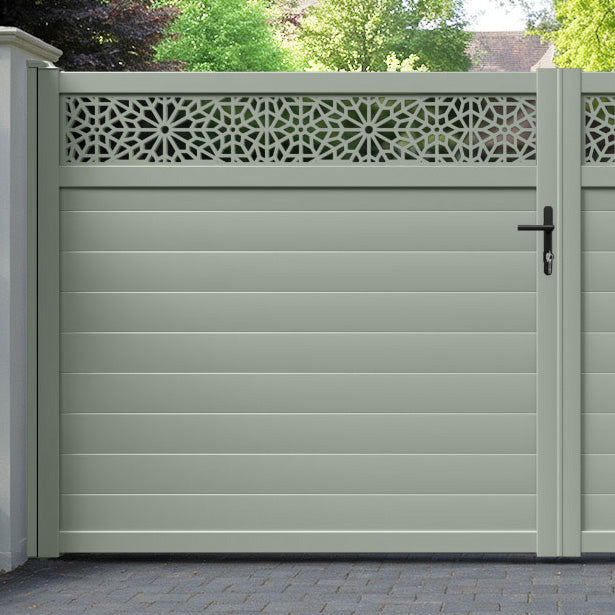 Alnara Aluminium Straight Top Driveway Gate