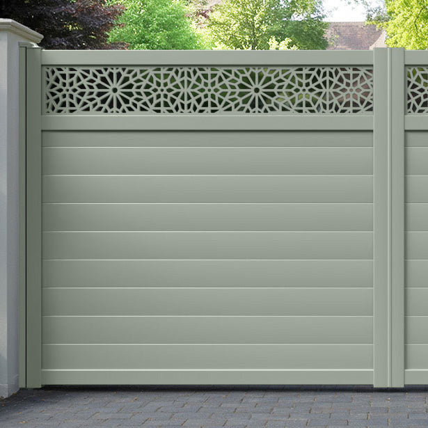 Alnara Aluminium Straight Top Driveway Gate