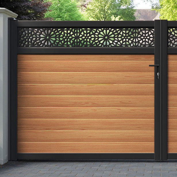 Alnara Aluminium Straight Top Driveway Gate