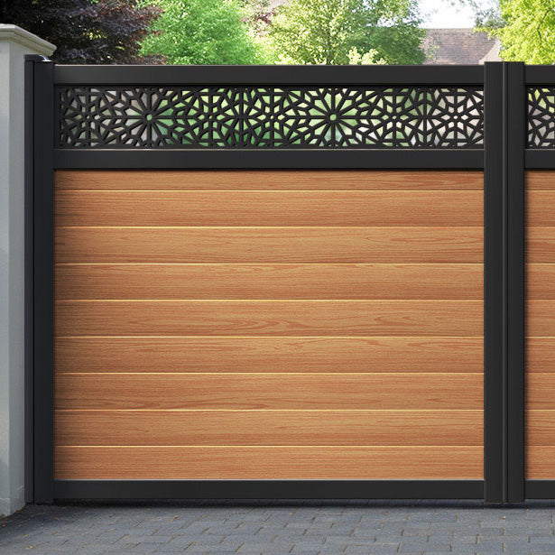 Alnara Aluminium Straight Top Driveway Gate
