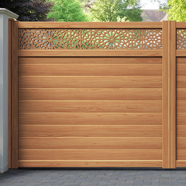 Alnara Aluminium Straight Top Driveway Gate