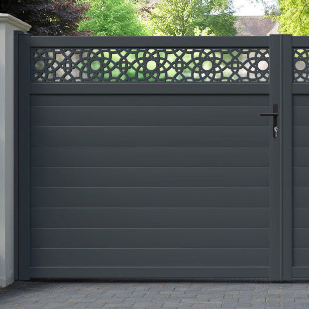 Ambar Aluminium Straight Top Driveway Gate