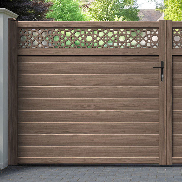 Ambar Aluminium Straight Top Driveway Gate