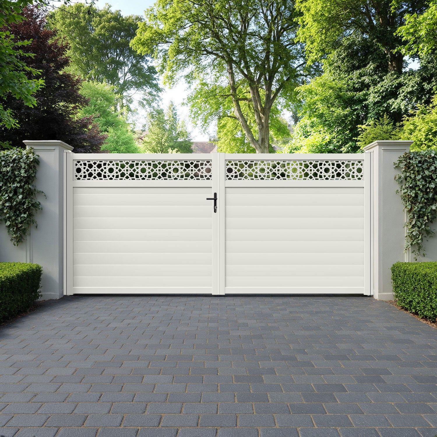 Ambar Aluminium Straight Top Driveway Gate