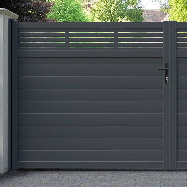 Aspen Aluminium Straight Top Driveway Gate