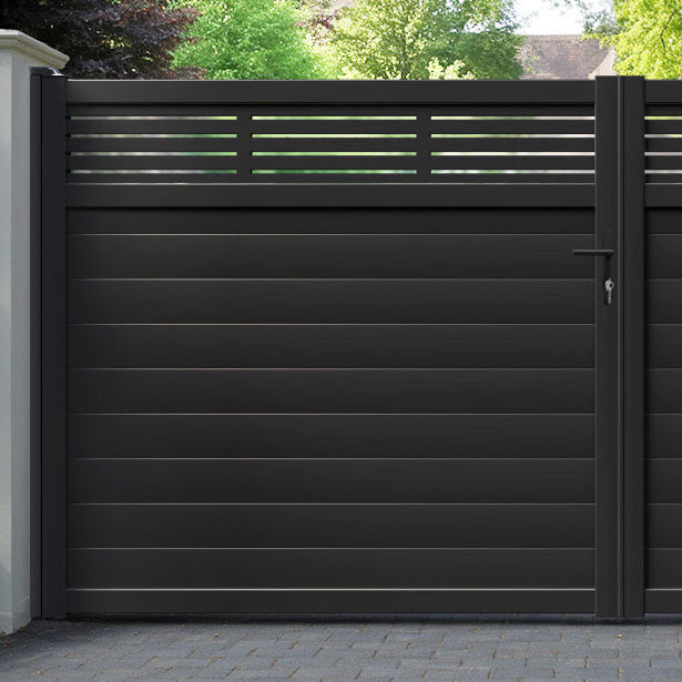 Aspen Aluminium Straight Top Driveway Gate