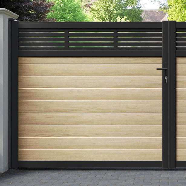 Aspen Aluminium Straight Top Driveway Gate