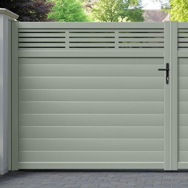 Aspen Aluminium Straight Top Driveway Gate
