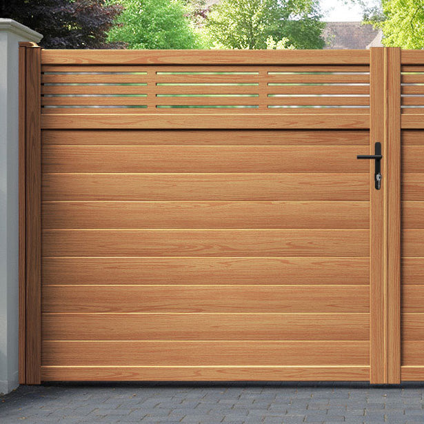 Aspen Aluminium Straight Top Driveway Gate