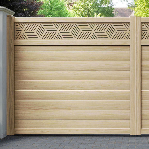 Cubed Aluminium Straight Top Driveway Gate