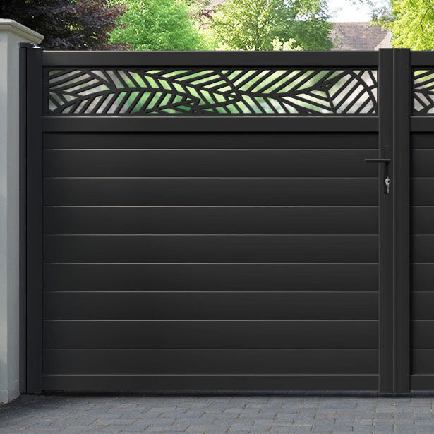 Habitat Aluminium Straight Top Driveway Gate