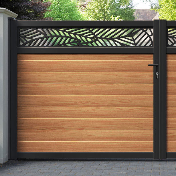 Habitat Aluminium Straight Top Driveway Gate