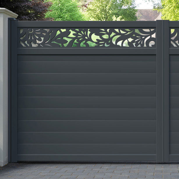 Heritage Aluminium Straight Top Driveway Gate