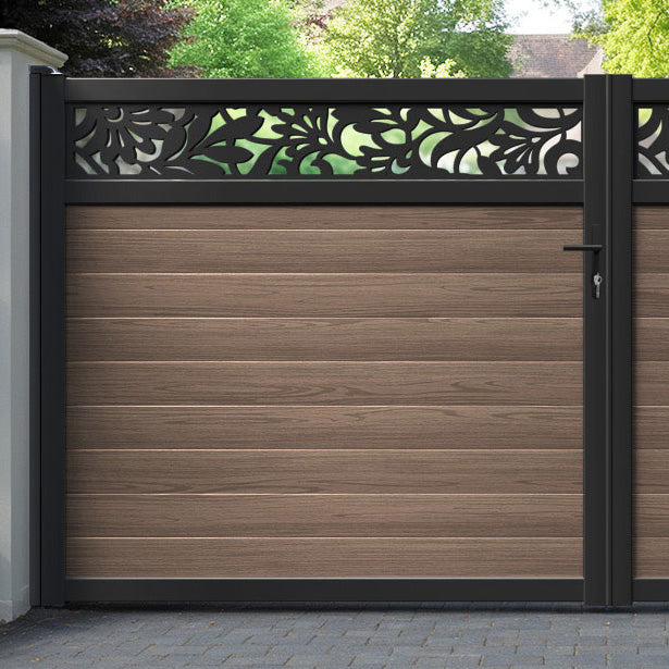Heritage Aluminium Straight Top Driveway Gate