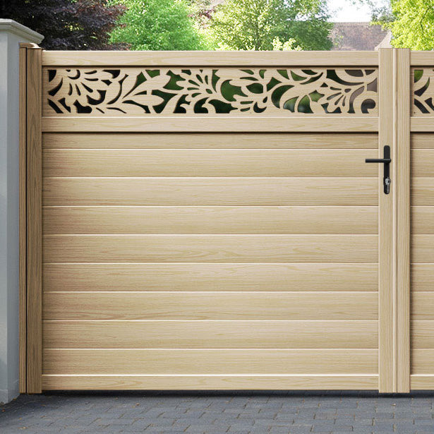 Heritage Aluminium Straight Top Driveway Gate