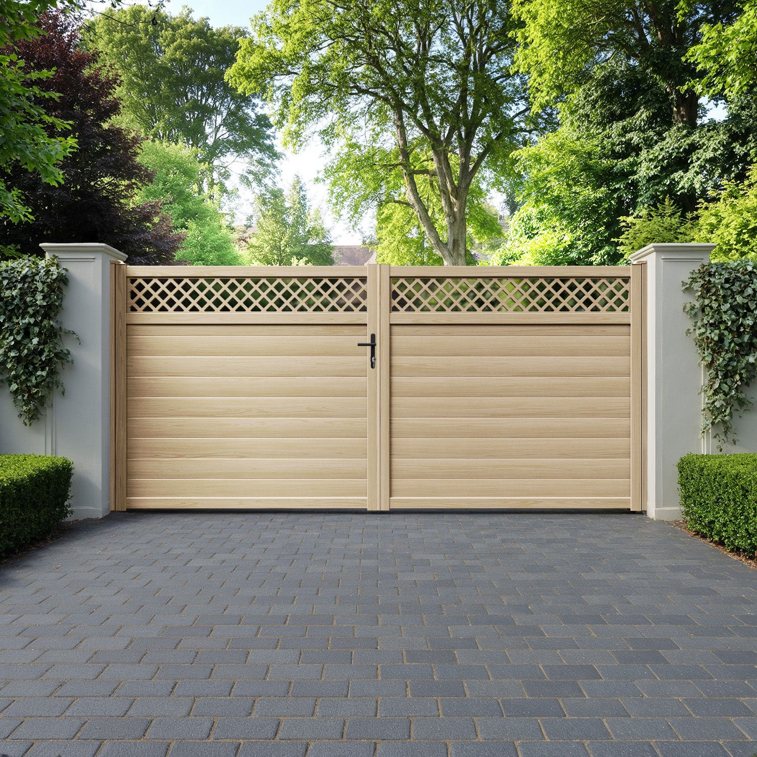 Hive Aluminium Straight Top Driveway Gate