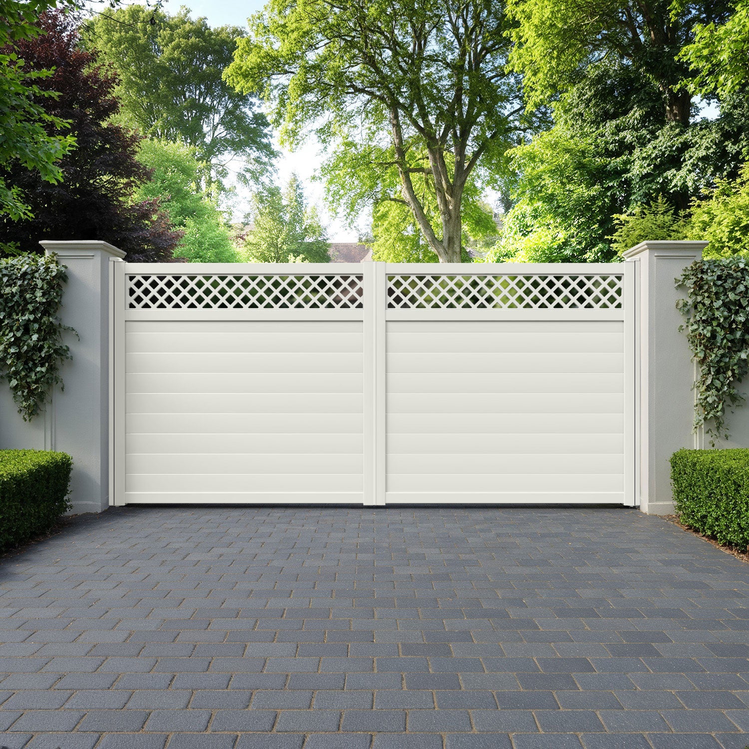 Hive Aluminium Straight Top Driveway Gate