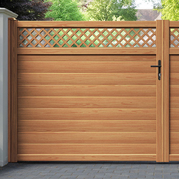 Hive Aluminium Straight Top Driveway Gate