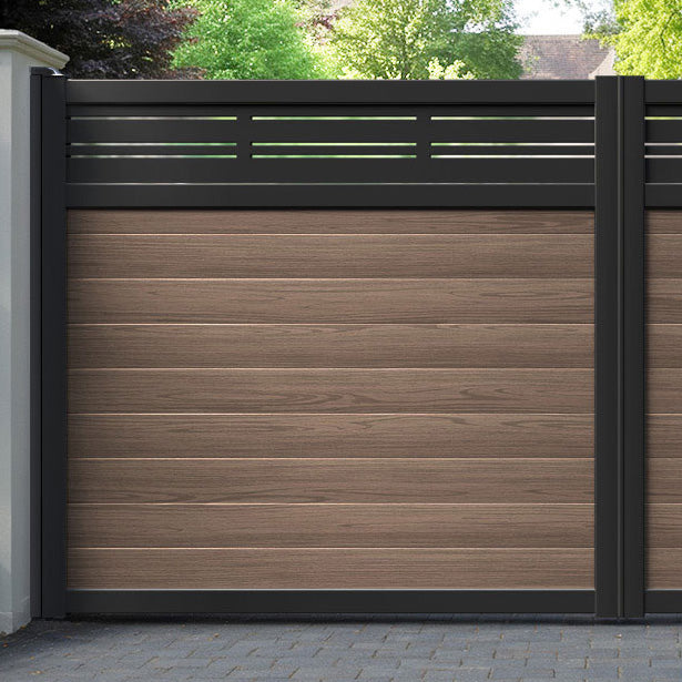 Linea Aluminium Straight Top Driveway Gate