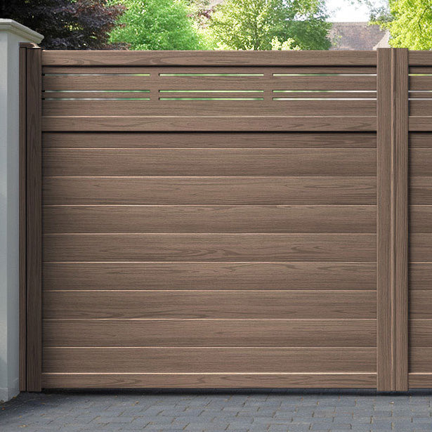 Linea Aluminium Straight Top Driveway Gate