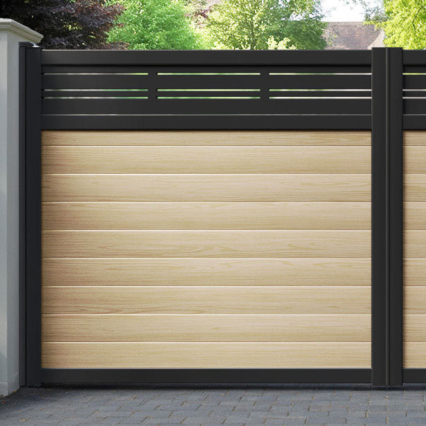 Linea Aluminium Straight Top Driveway Gate