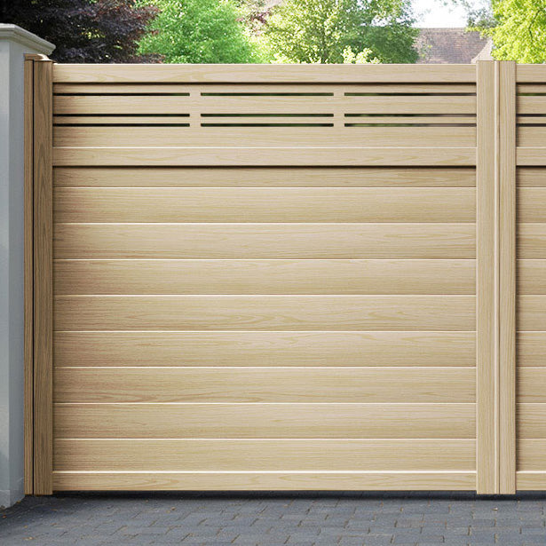 Linea Aluminium Straight Top Driveway Gate