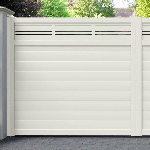 Linea Aluminium Straight Top Driveway Gate