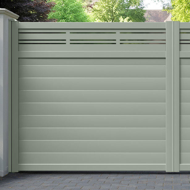 Linea Aluminium Straight Top Driveway Gate