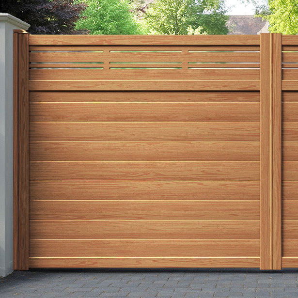 Linea Aluminium Straight Top Driveway Gate
